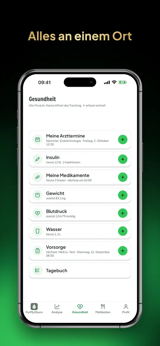 Alles an einem Ort