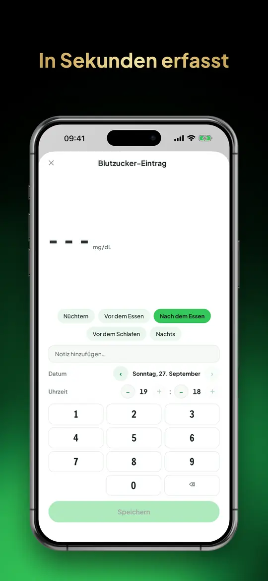 In Sekunden erfasst