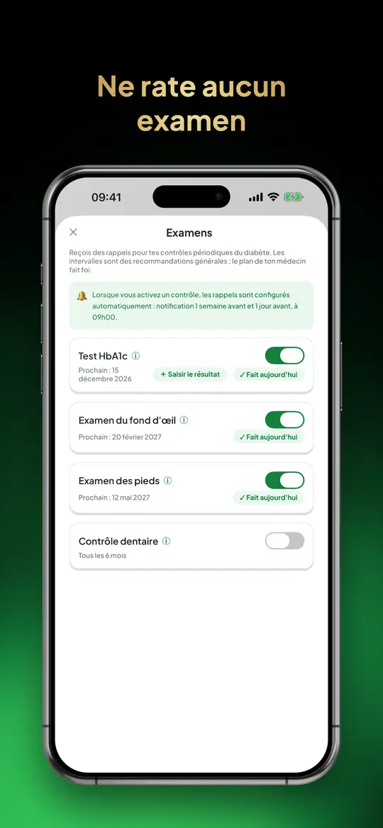 Ne rate aucun examen